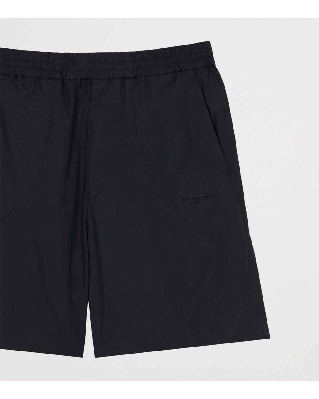 Givenchy Black Cotton-Blend Elasticated Shorts for men