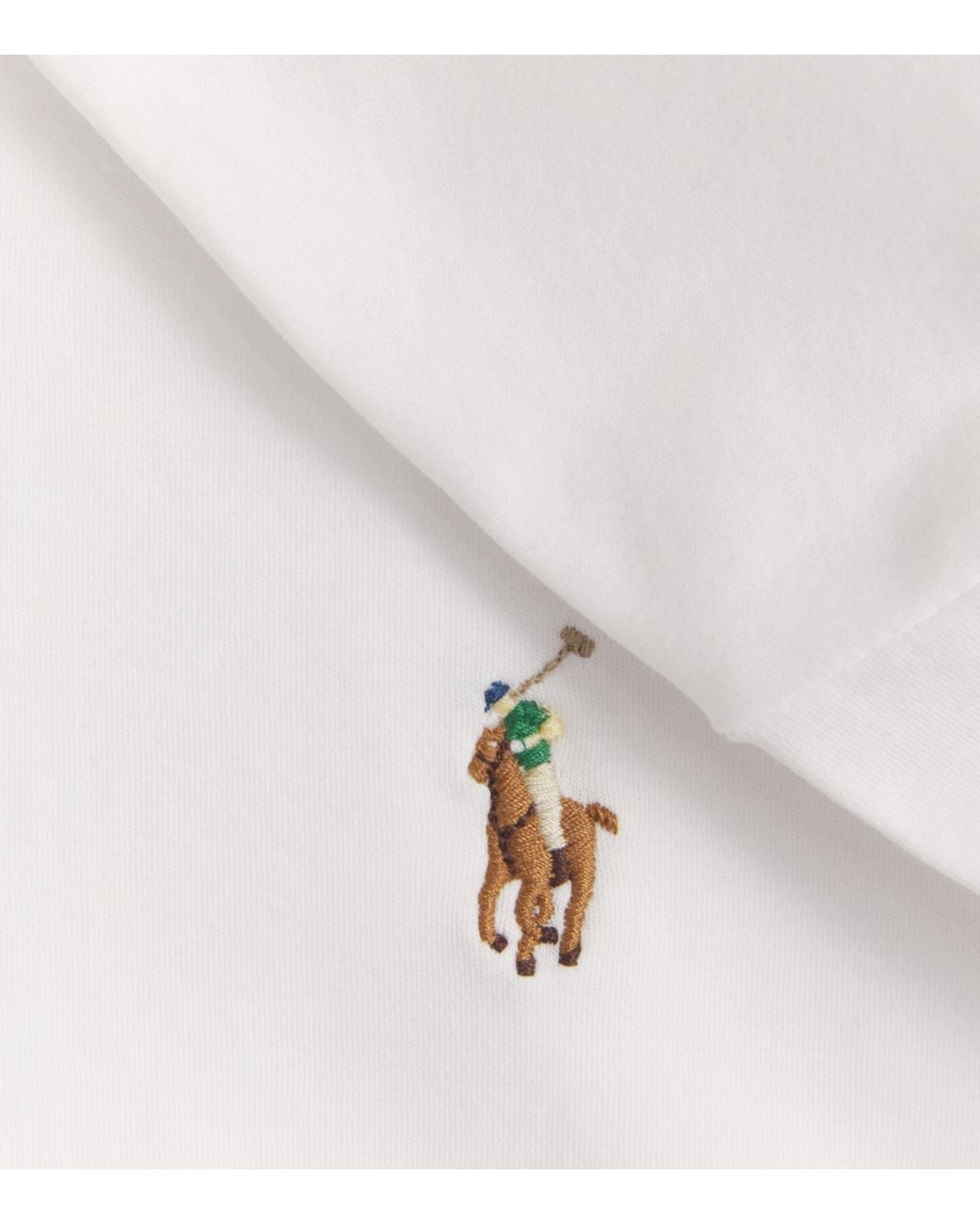 Polo Ralph Lauren White Pima Cotton Polo Pony T-Shirt for men