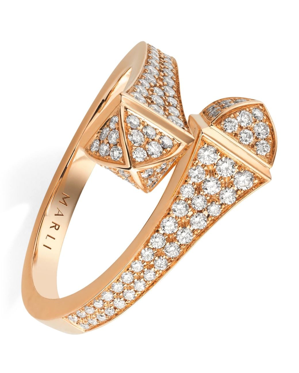 Marli New York Natural Midi And Diamond Cleo Ring