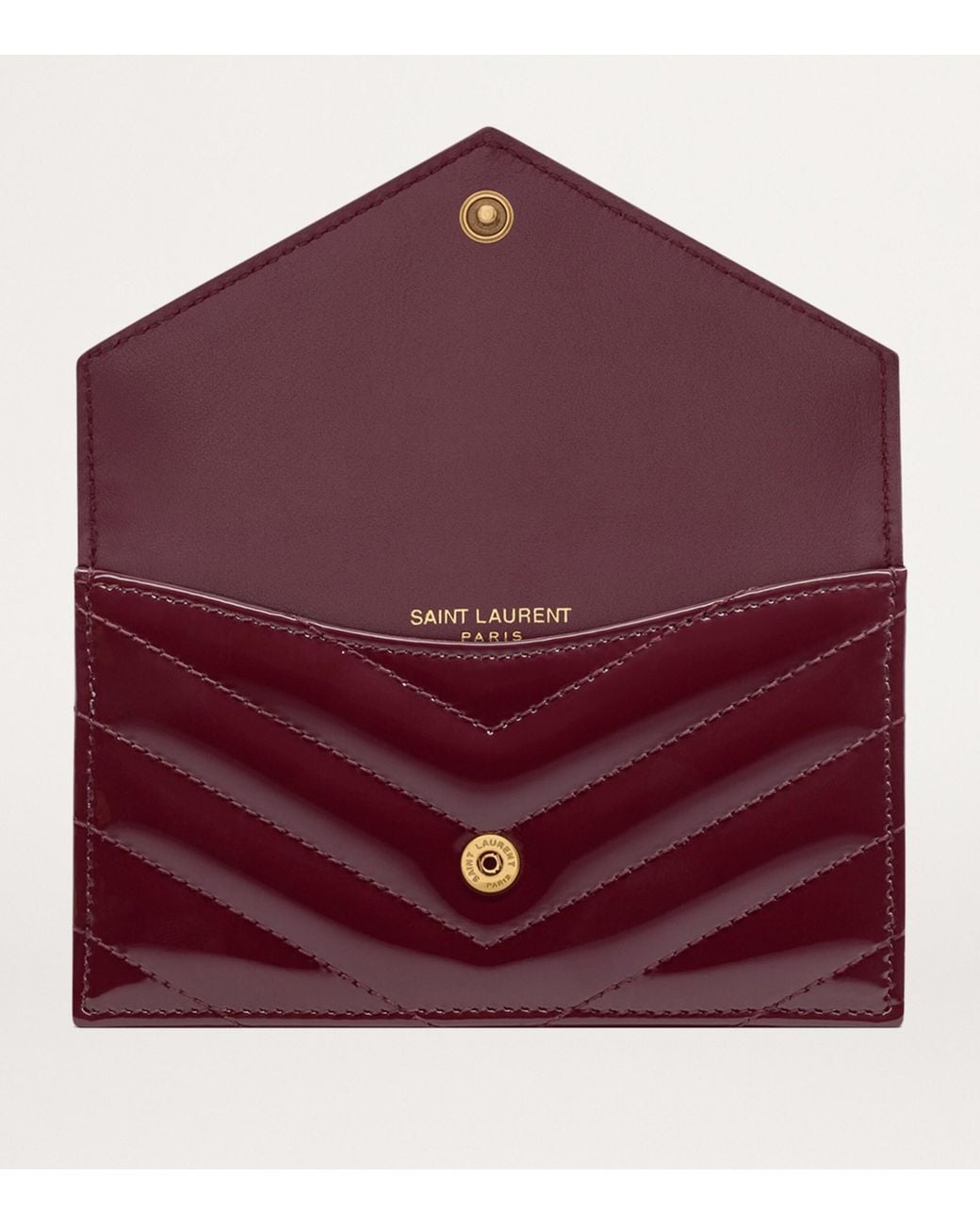Saint Laurent Red Cassandre Matelassé Fragments Purse