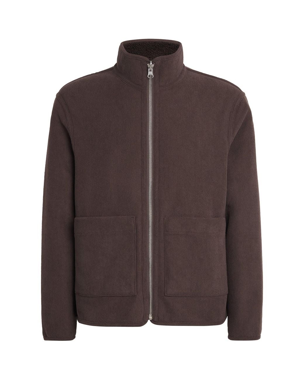 Wax London Brown Corduroy Reversible Killick Jacket for men