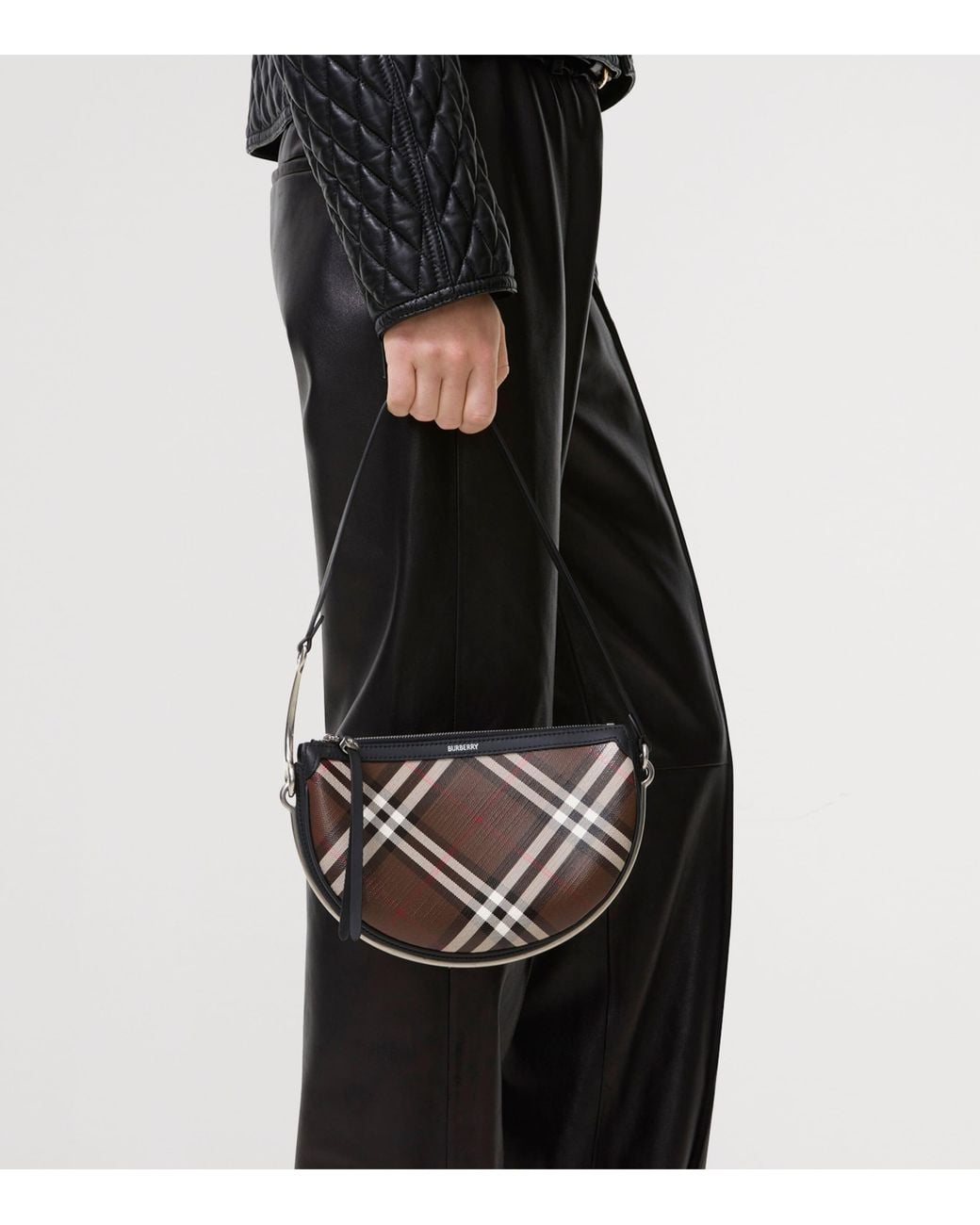 Burberry Metallic Small Bridle Saddle Bag