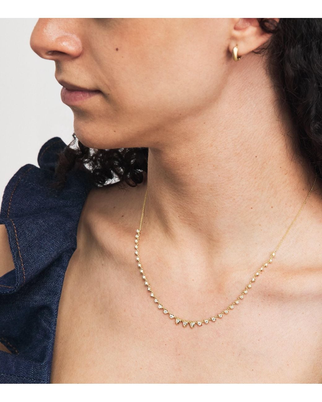 Jade Trau Natural And Diamond Small Envoy Riviera Necklace
