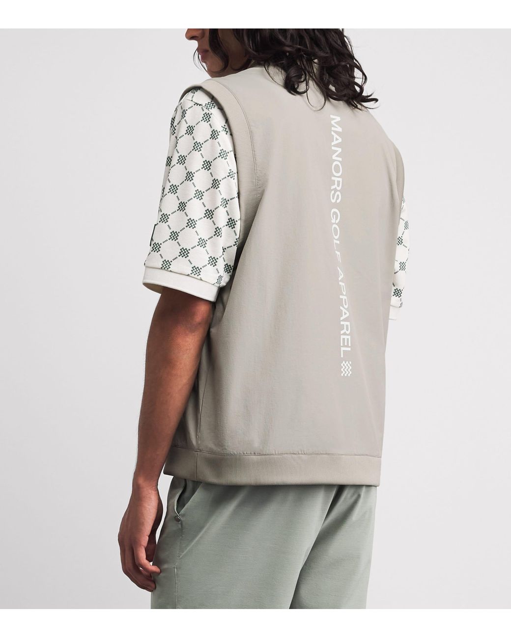 Manors White Reversible Logo Vest for men