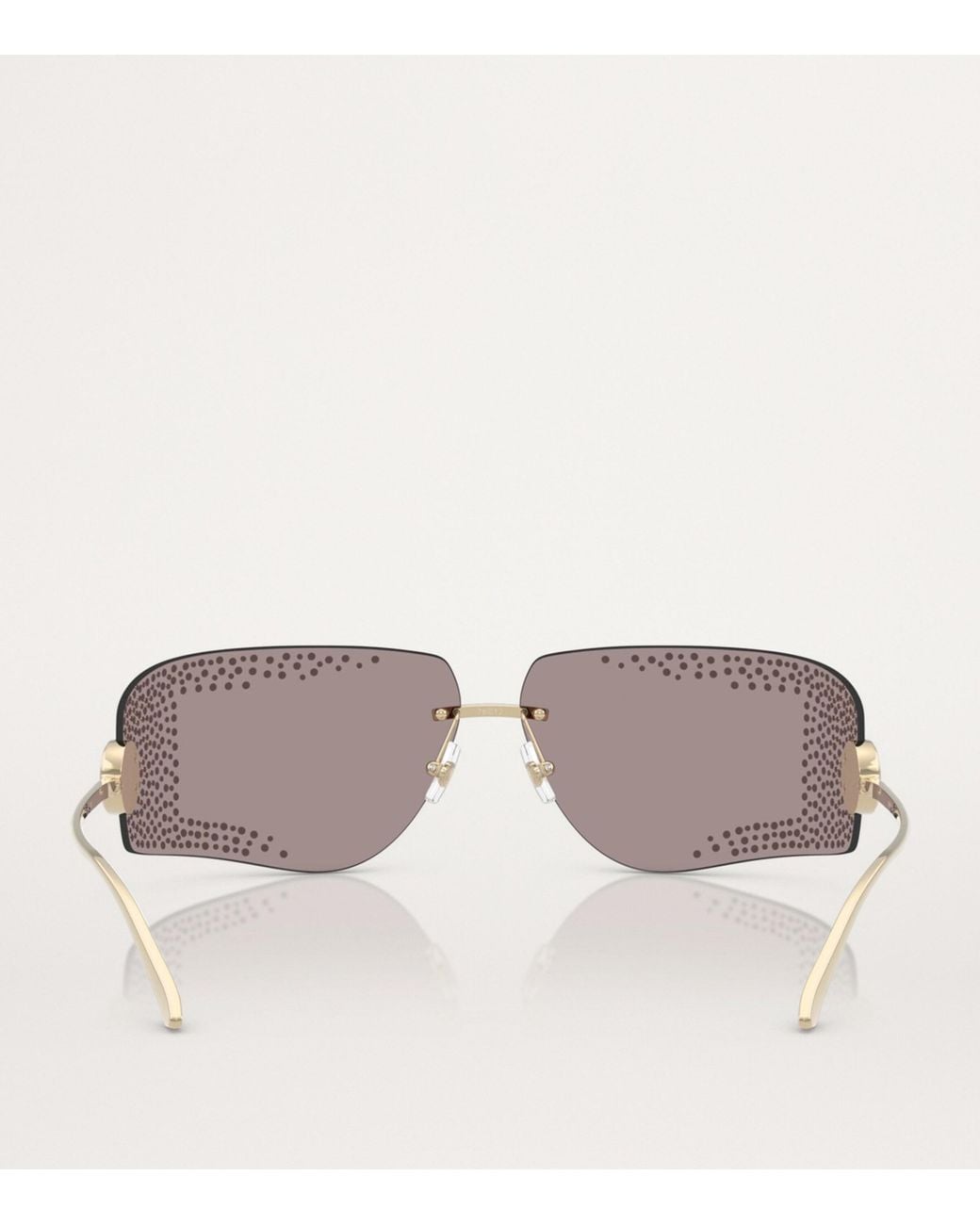 Jimmy Choo Gray Embellished Wire-Frame Sunglasses