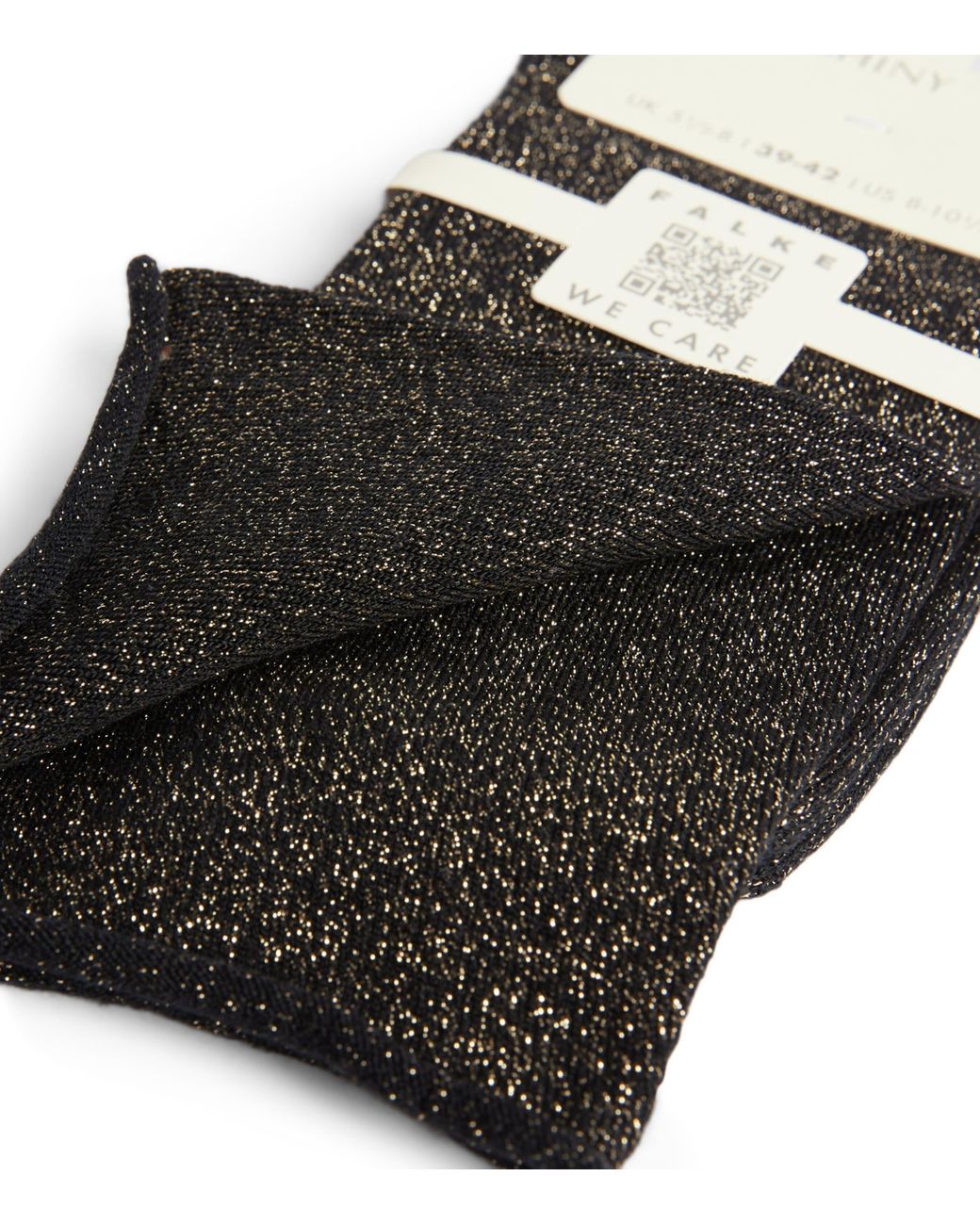Falke Black Shiny Socks