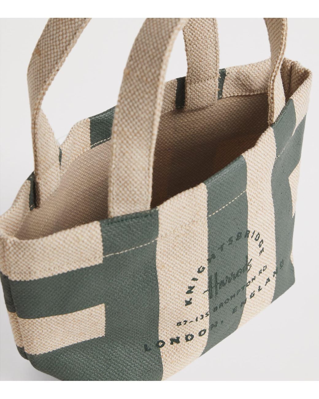 Mini Bagas Harrods Mini Children's Striped Tote Bag in Green | Lyst