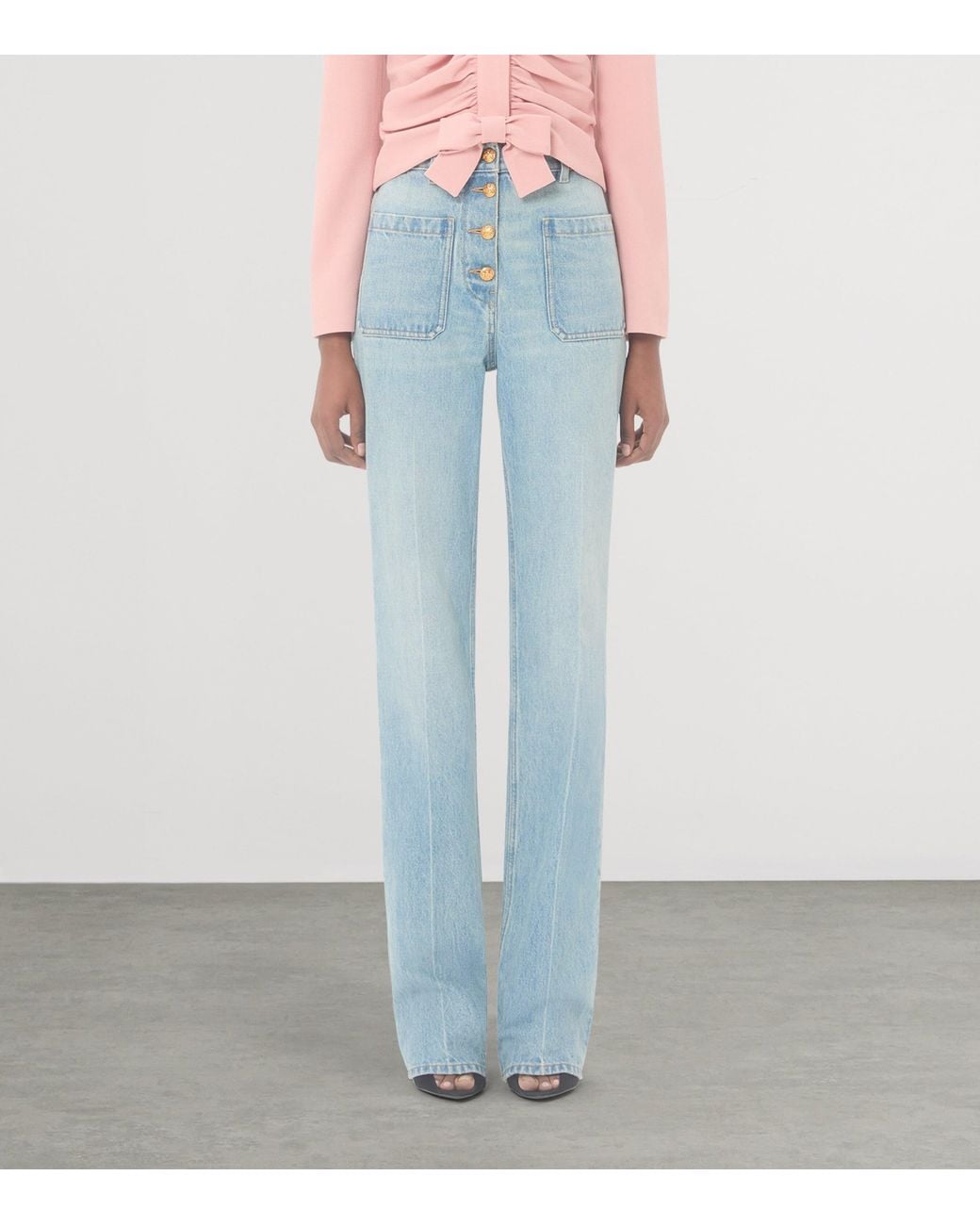 Valentino Blue Straight Leg Jeans