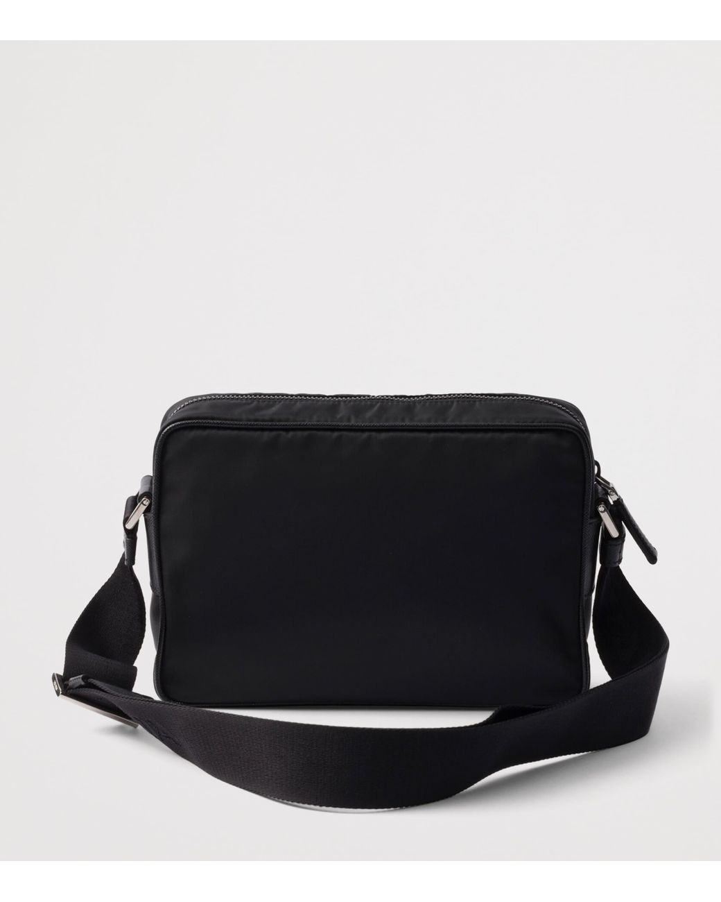 Prada Black Re-Nylon Saffiano Leather-Trim Shoulder Bag for men