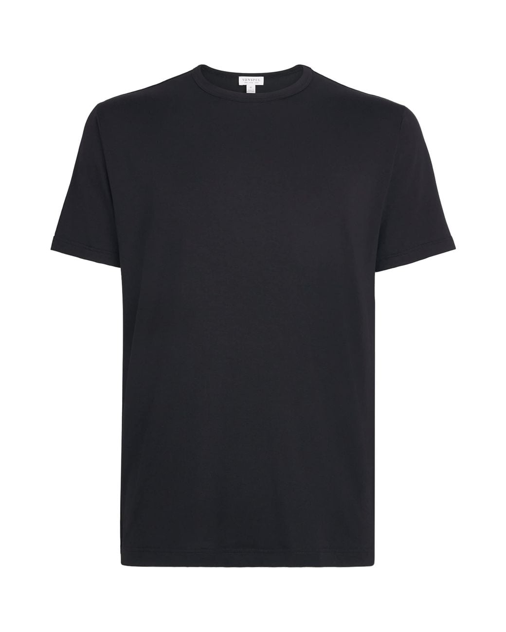 Sunspel Black Stretch-Tencel T-Shirt for men