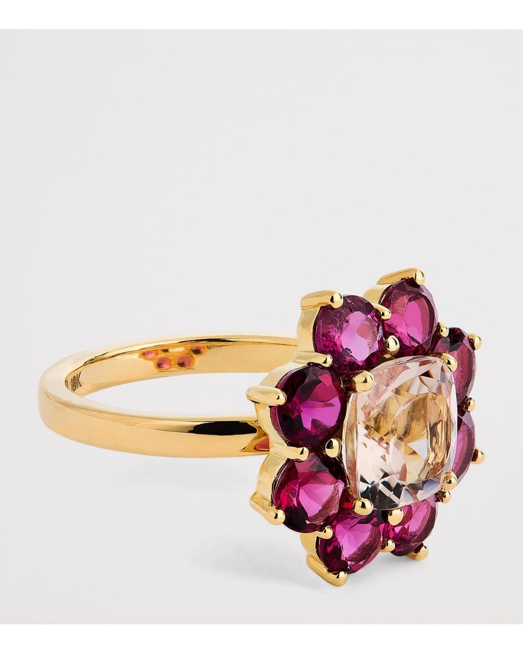 Jennifer Meyer Purple And Rubellite Flower Ring