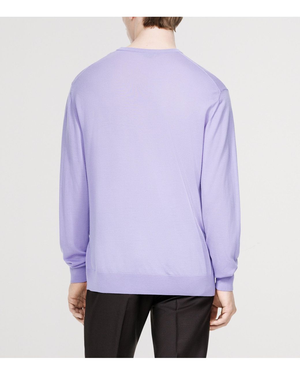 Tom Ford Purple Virgin Wool Sweater for men