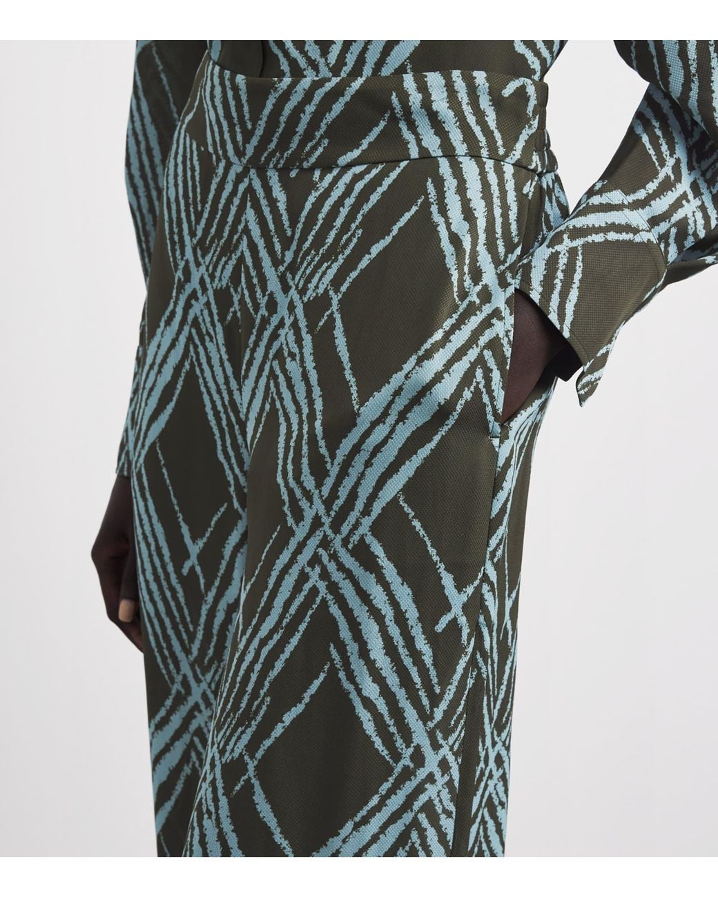 Joseph Green Open-Weave Silk-Blend Asila Trousers