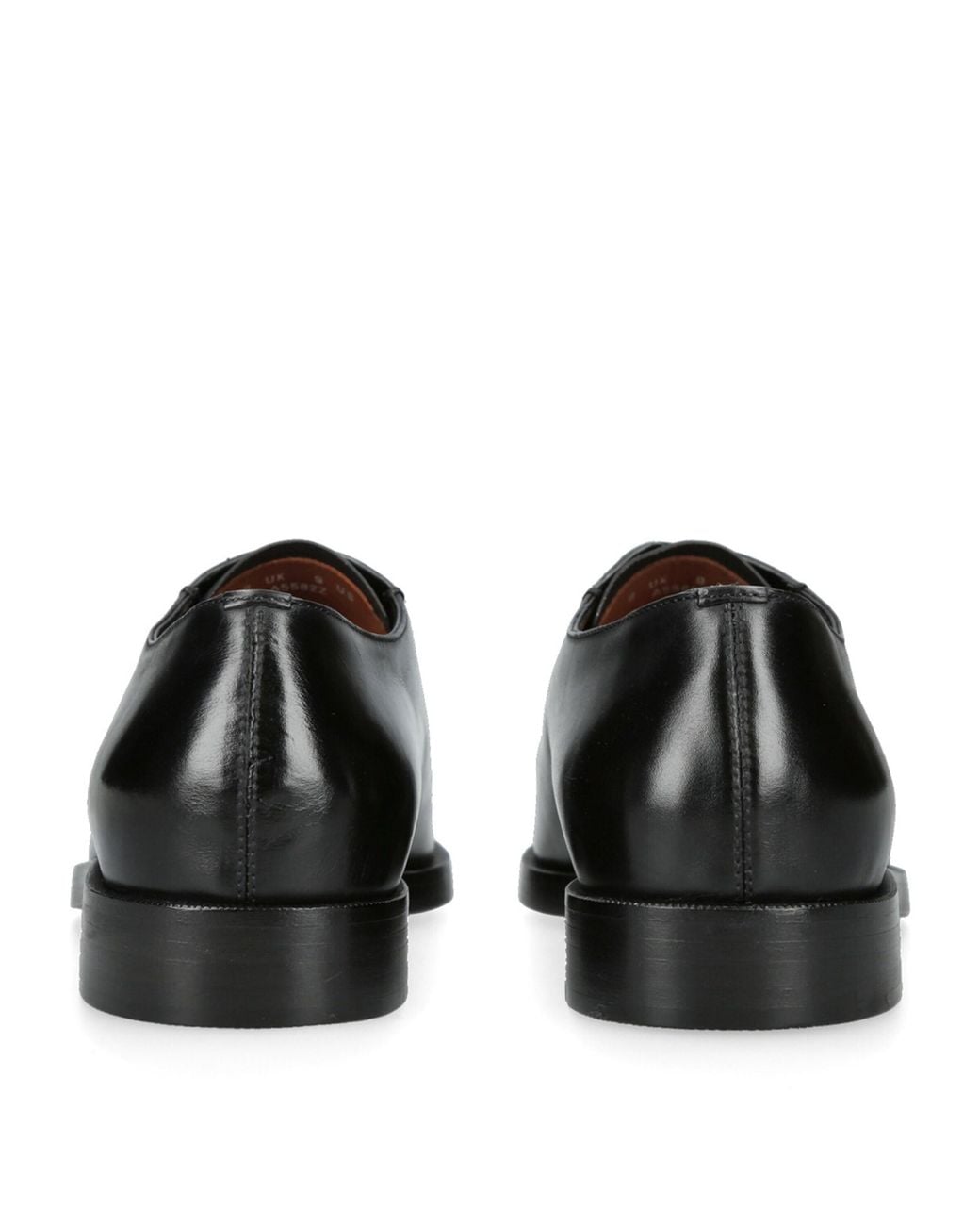 Zegna Black Leather Torino Derby Shoes for men