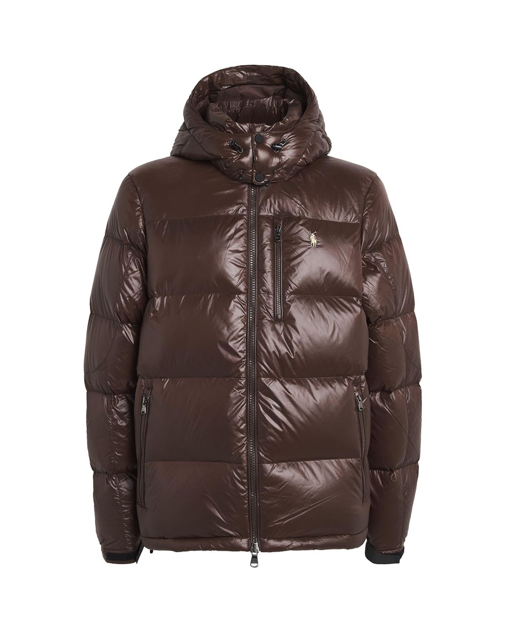 Polo Ralph Lauren Brown Glossed Gorham Puffer Jacket for men
