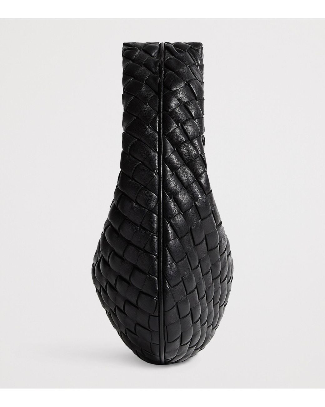 Bottega Veneta Black Baby Leather Veneta Shoulder Bag