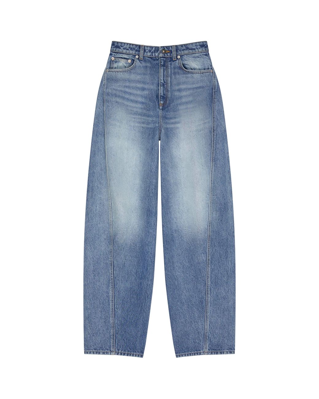 Givenchy Blue Faded Cocoon Wide-Leg Jeans