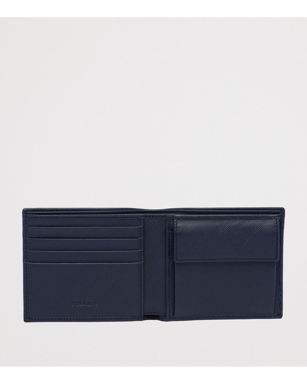 Prada Blue Saffiano Leather Wallet for men