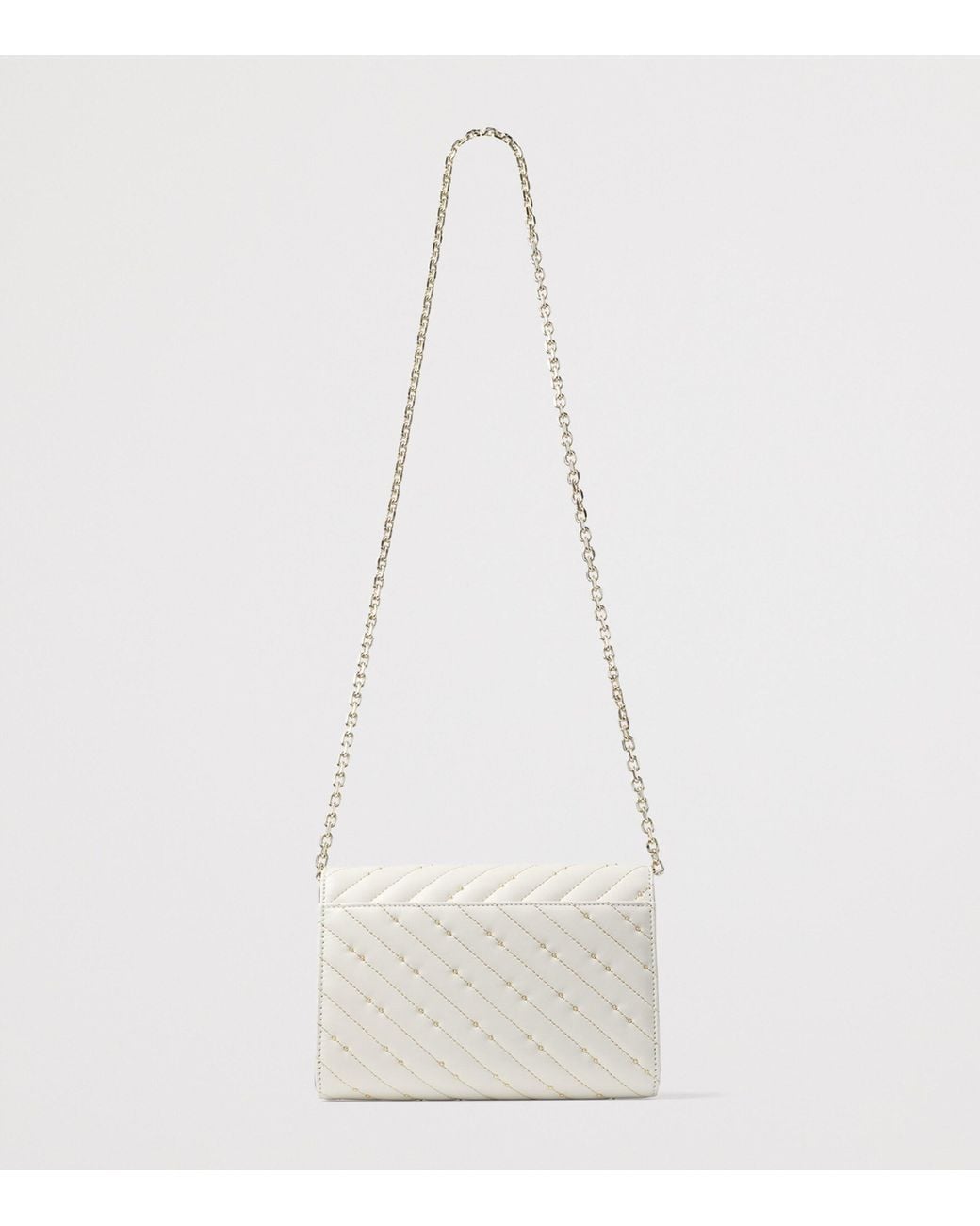 Jimmy Choo Natural Leather Curve Clutch Bag