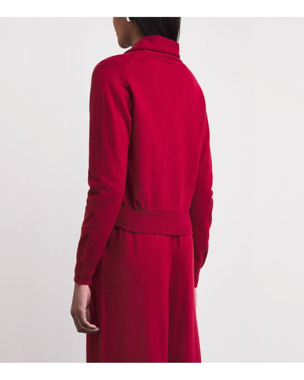 Johnstons Red Cashmere Crathie Cardigan