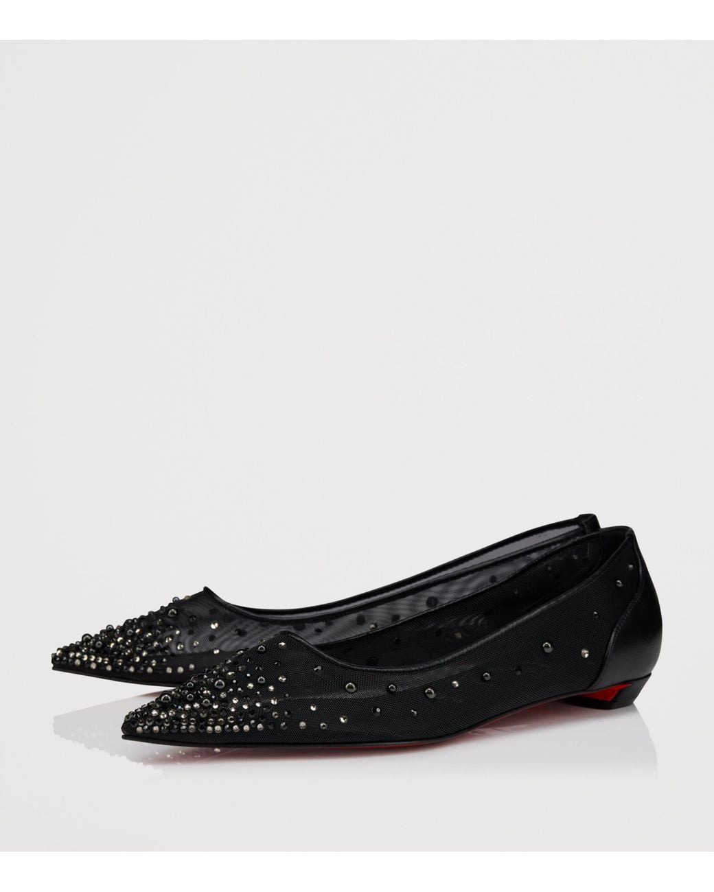Christian Louboutin Black Miss Z Degrastrass Ballet Flats