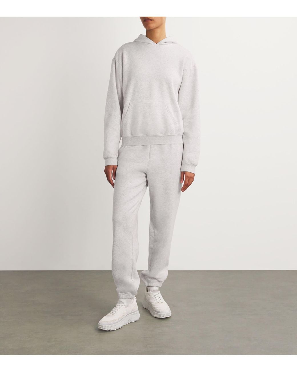 Skims White Fleece Classic Hoodie