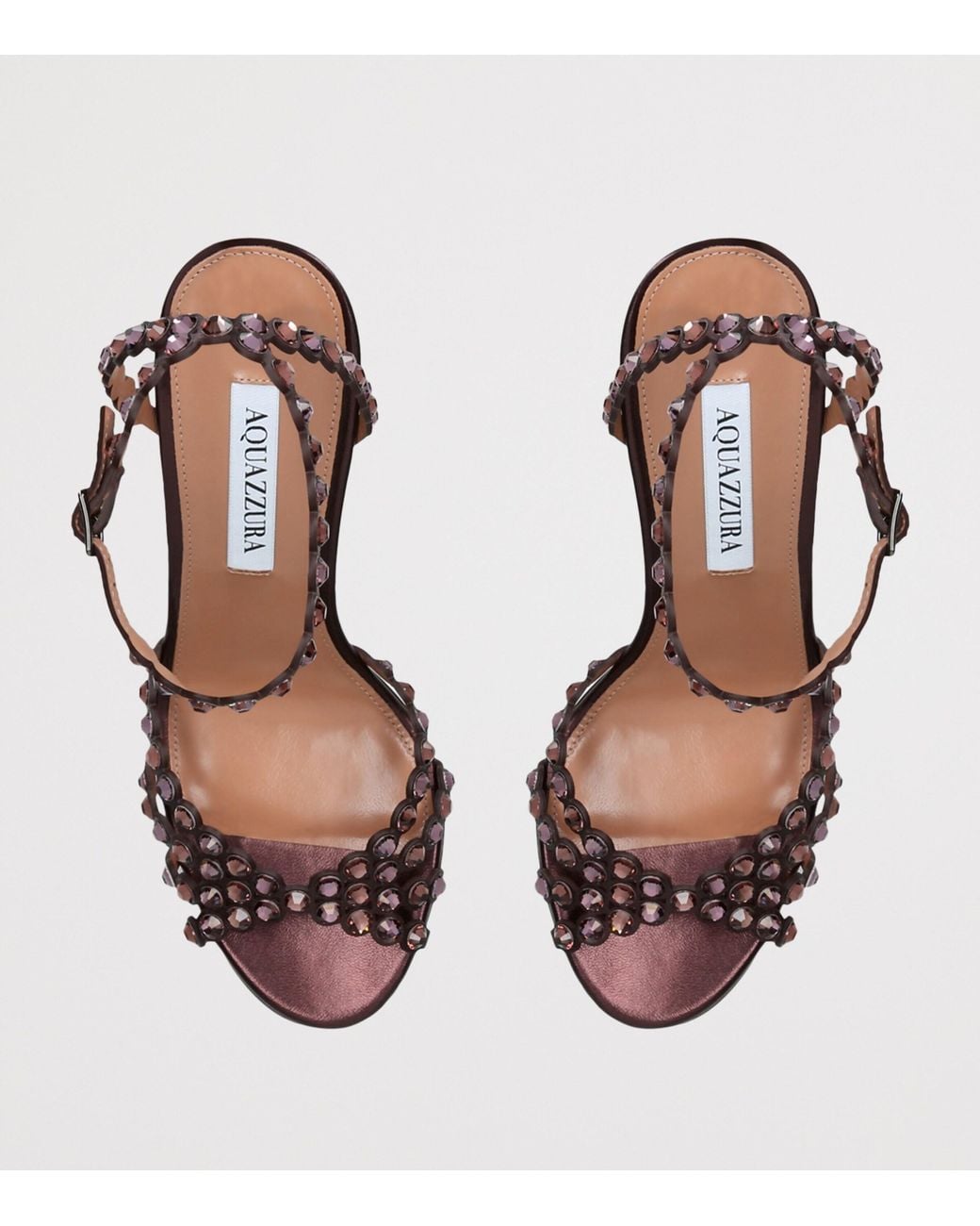 Aquazzura White Leather Tequila Sandals 85