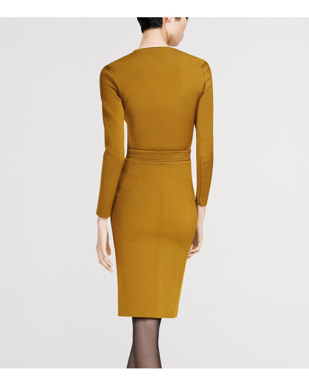 Tom Ford Green Knitted Midi Skirt