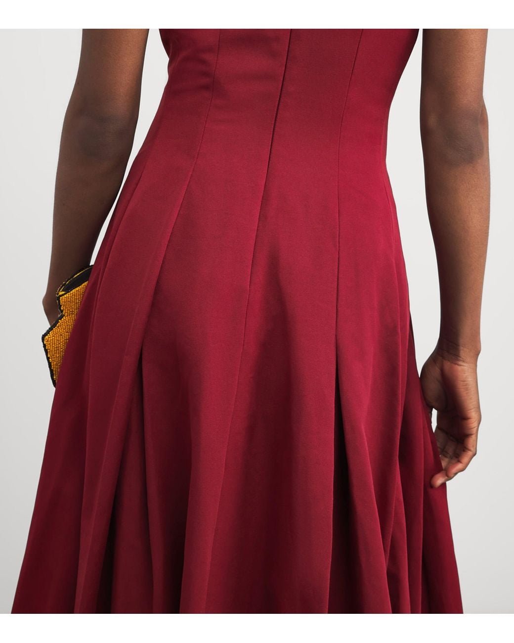 Staud Red Cotton-Blend Joy Maxi Dress