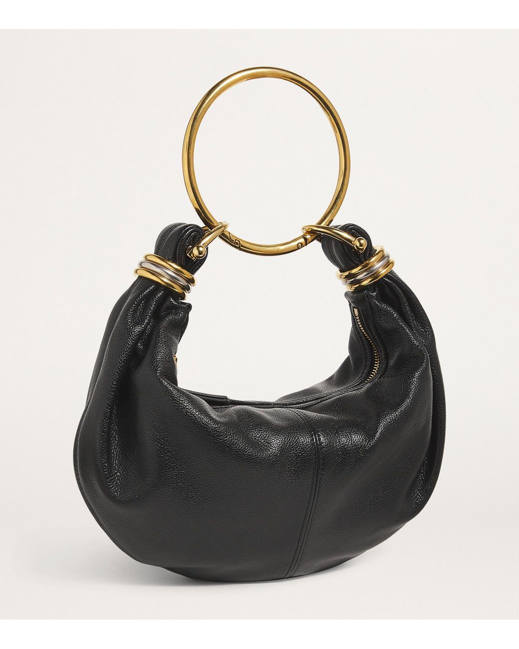 Chloé Black Small Leather Bracelet Top-Handle Bag