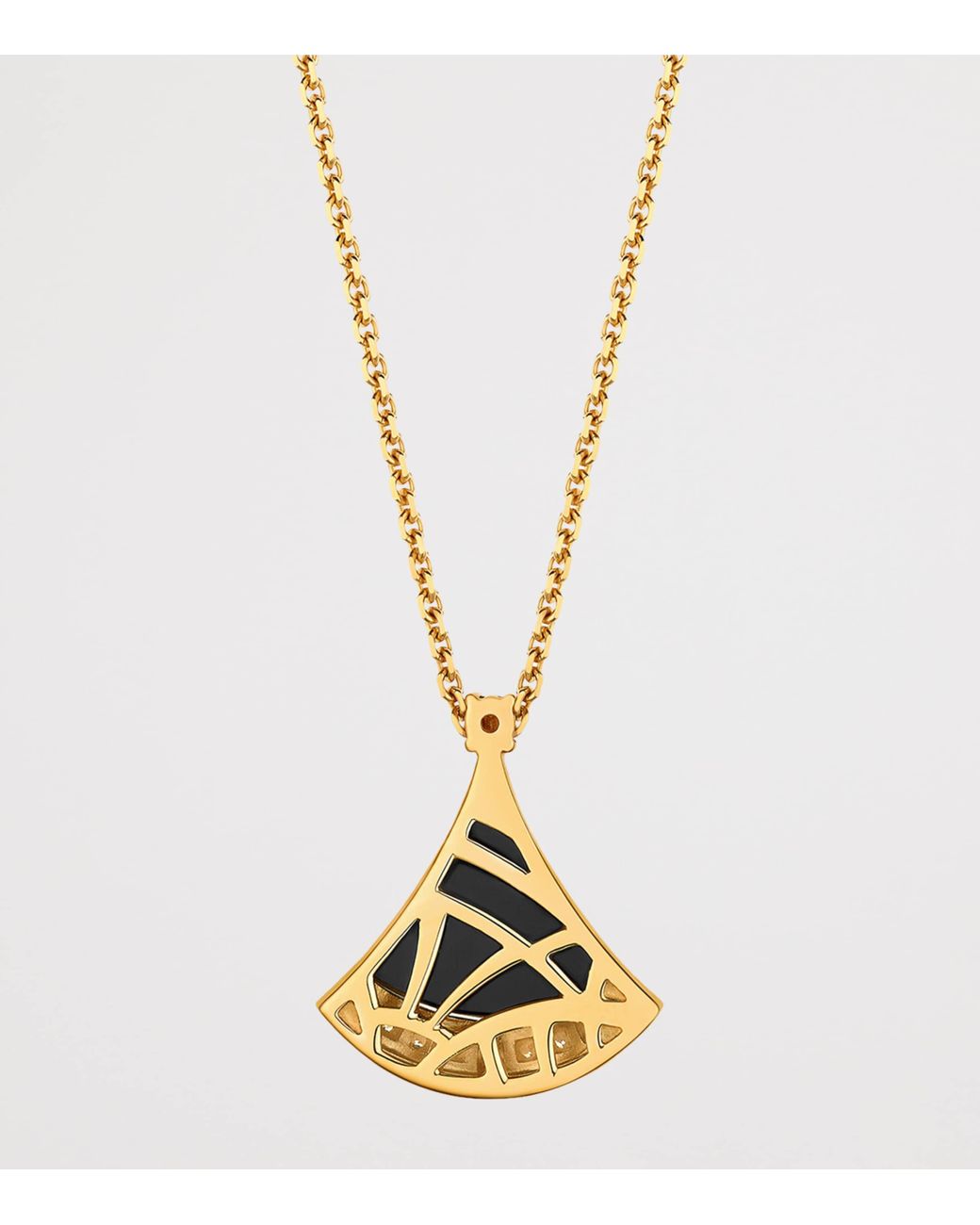 BVLGARI Metallic Divas' Dream 18Ct- Onyx And 0.10Ct Brilliant-Cut Diamond Necklace