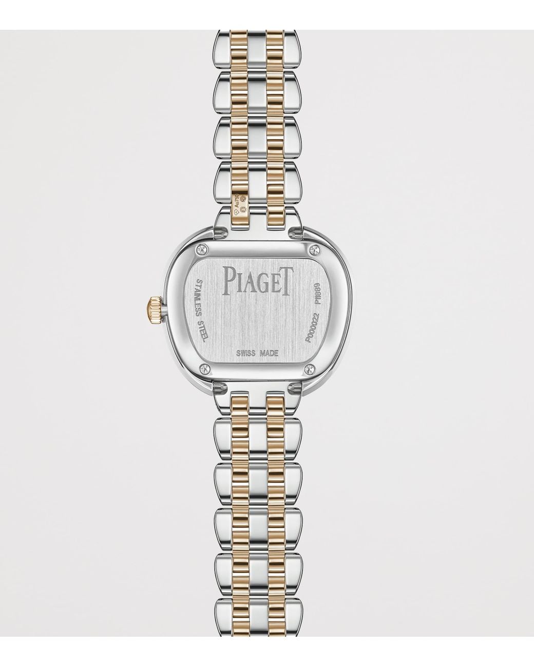 Piaget Metallic Stainless Steel And Rose Sixtie Watch