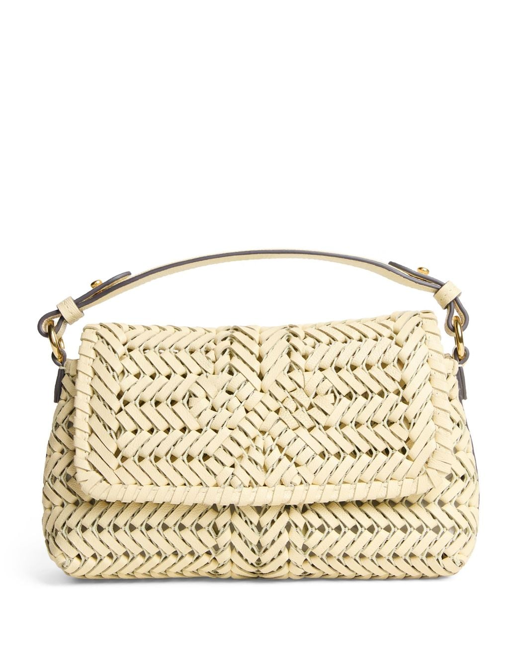 Anya Hindmarch Metallic Woven Leather Neeson Cross-Body Bag