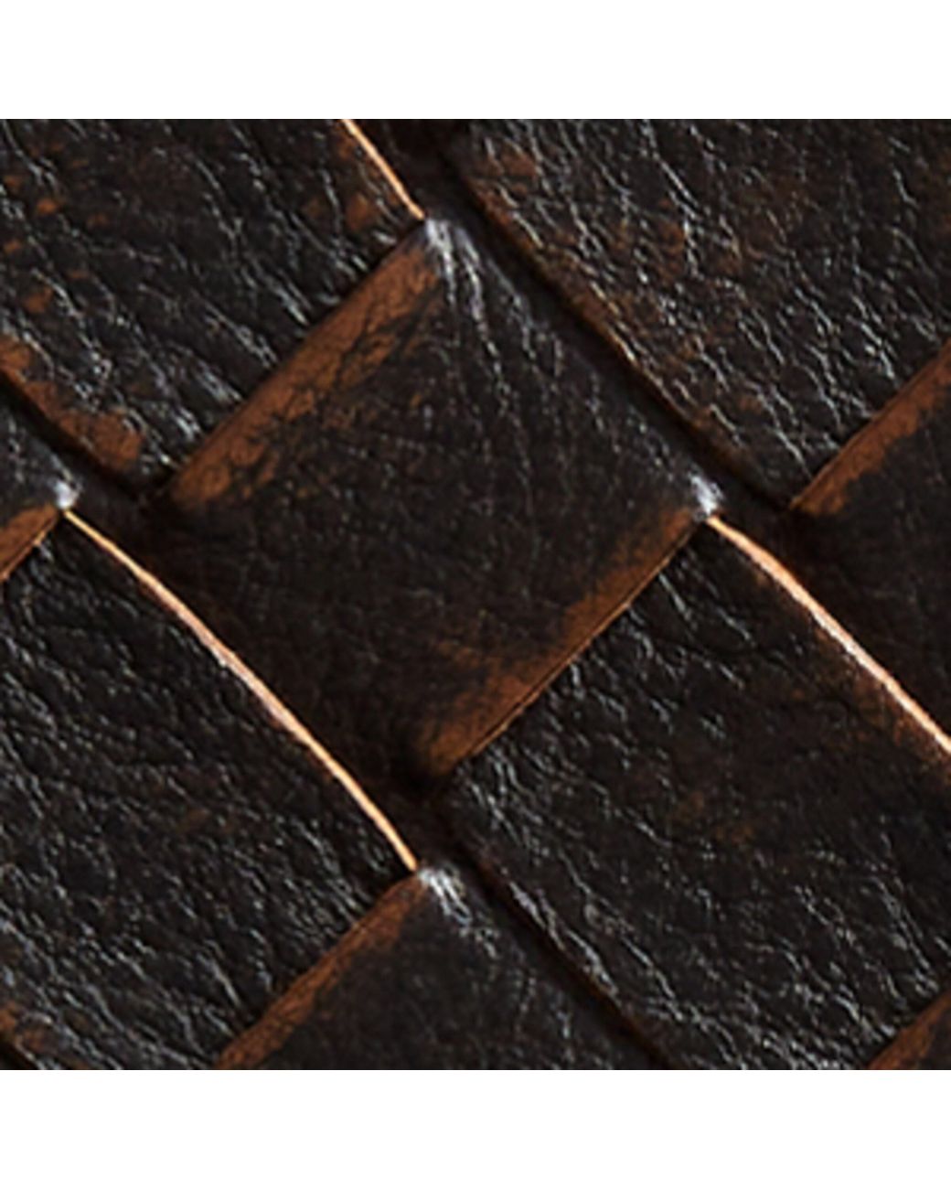 Bottega Veneta Black Leather Intrecciato Bifold Wallet for men