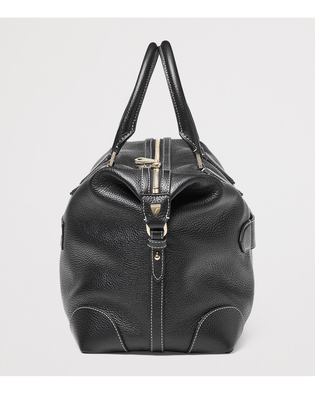Aspinal Black Leather The Hudson Bag