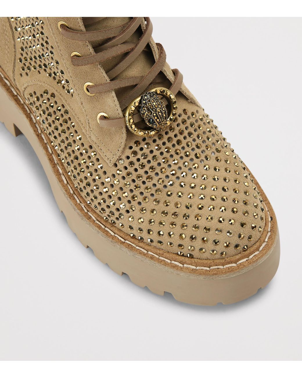 Kurt Geiger Natural Chelsea Perforated Boots