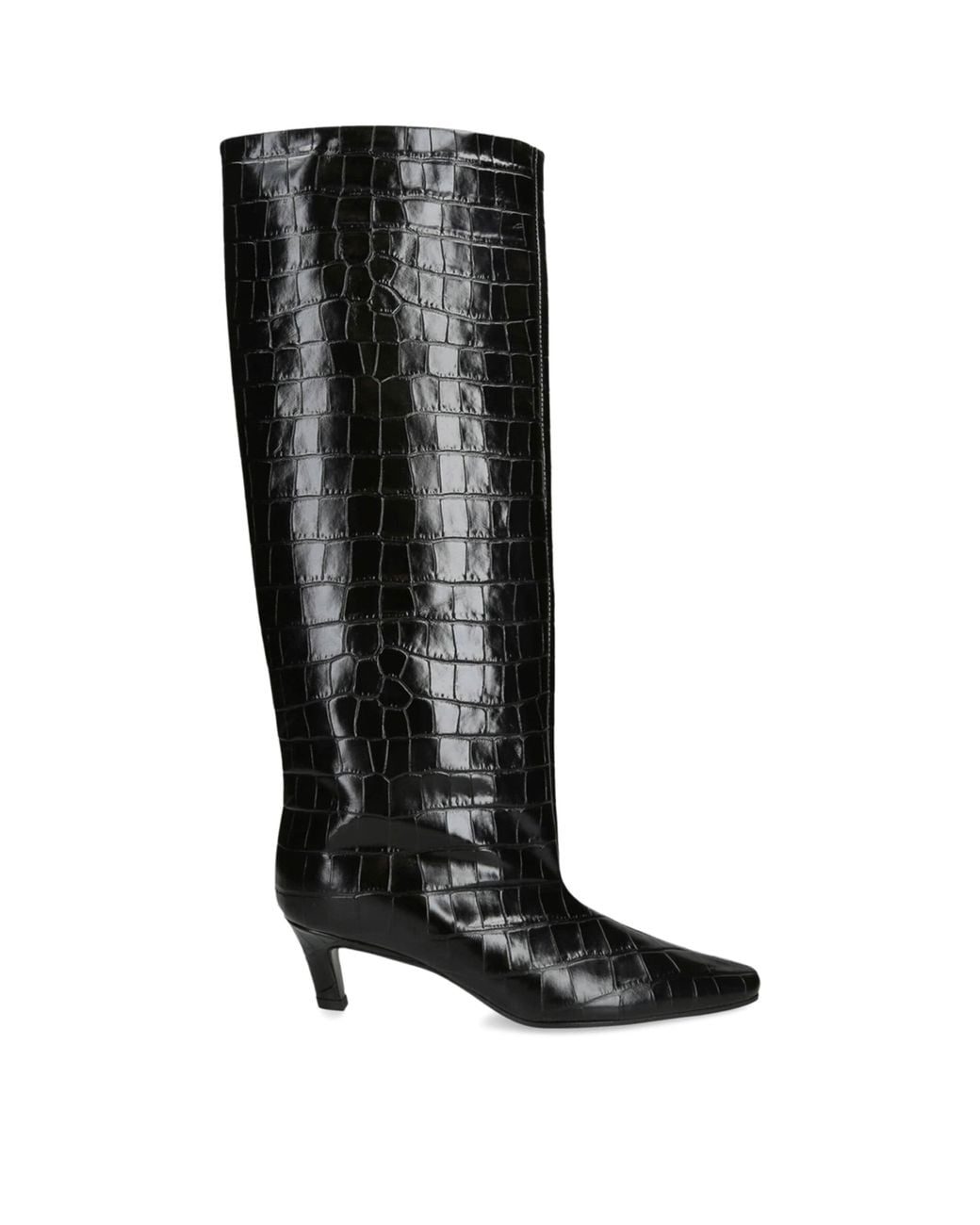 Totême Black The Wide Shaft Boots 50
