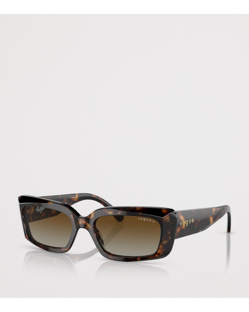 Vogue Brown Acetate Pillow Sunglasses