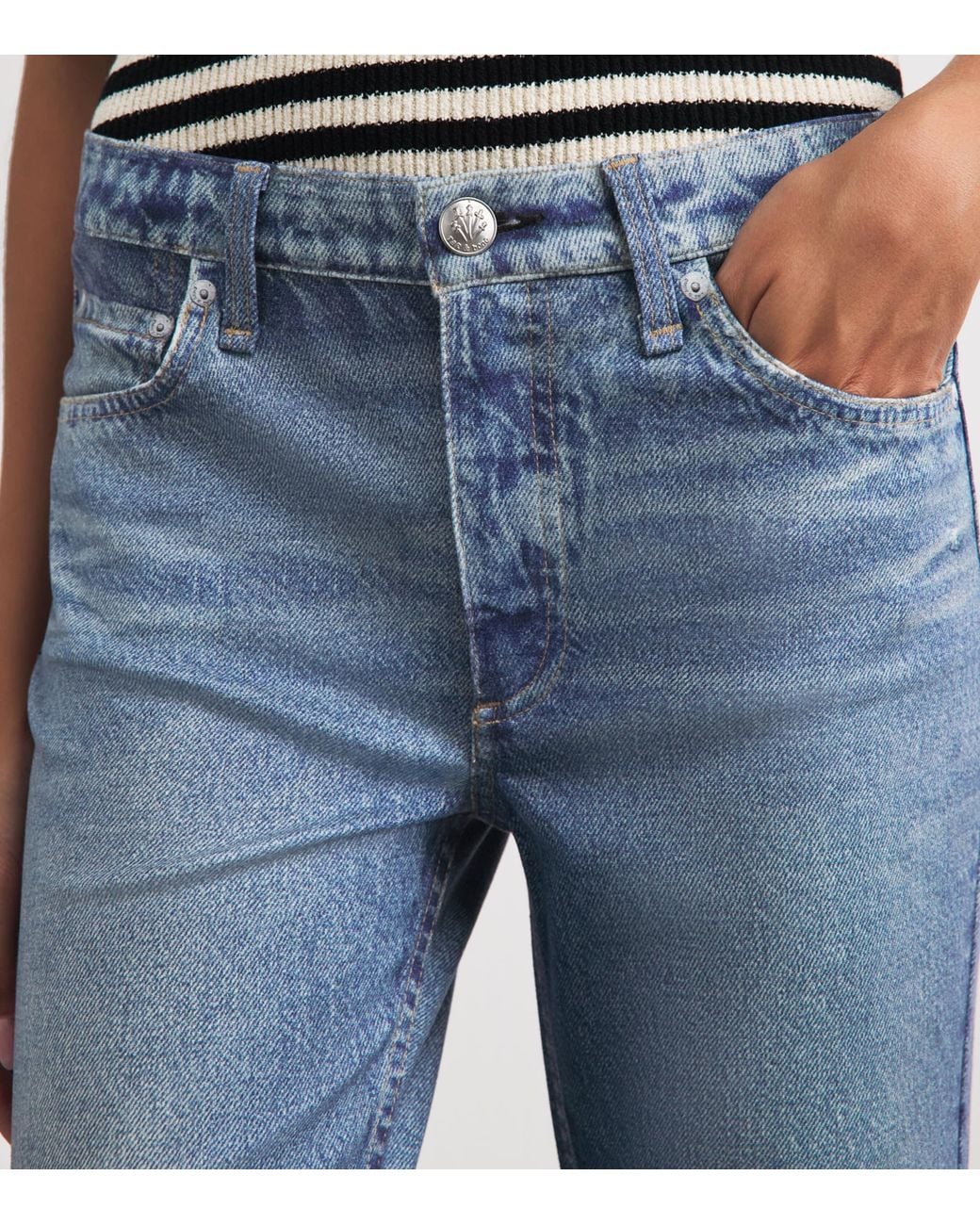 Rag & Bone Blue Ponte Miramar Dahlia Jeans