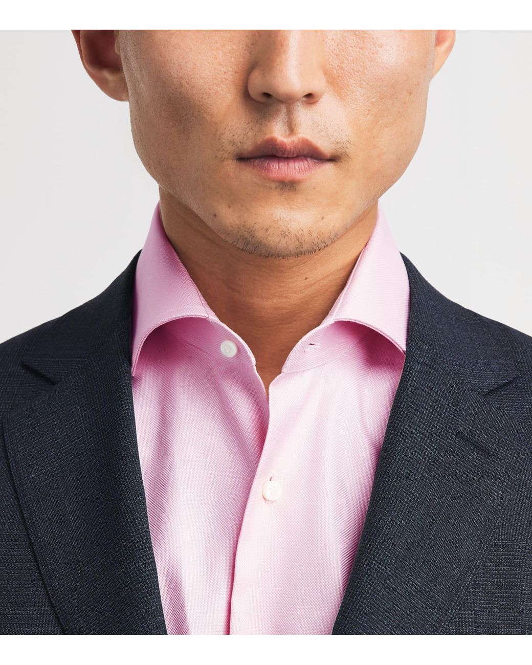 Barba Napoli Blue Cotton Oxford Shirt for men