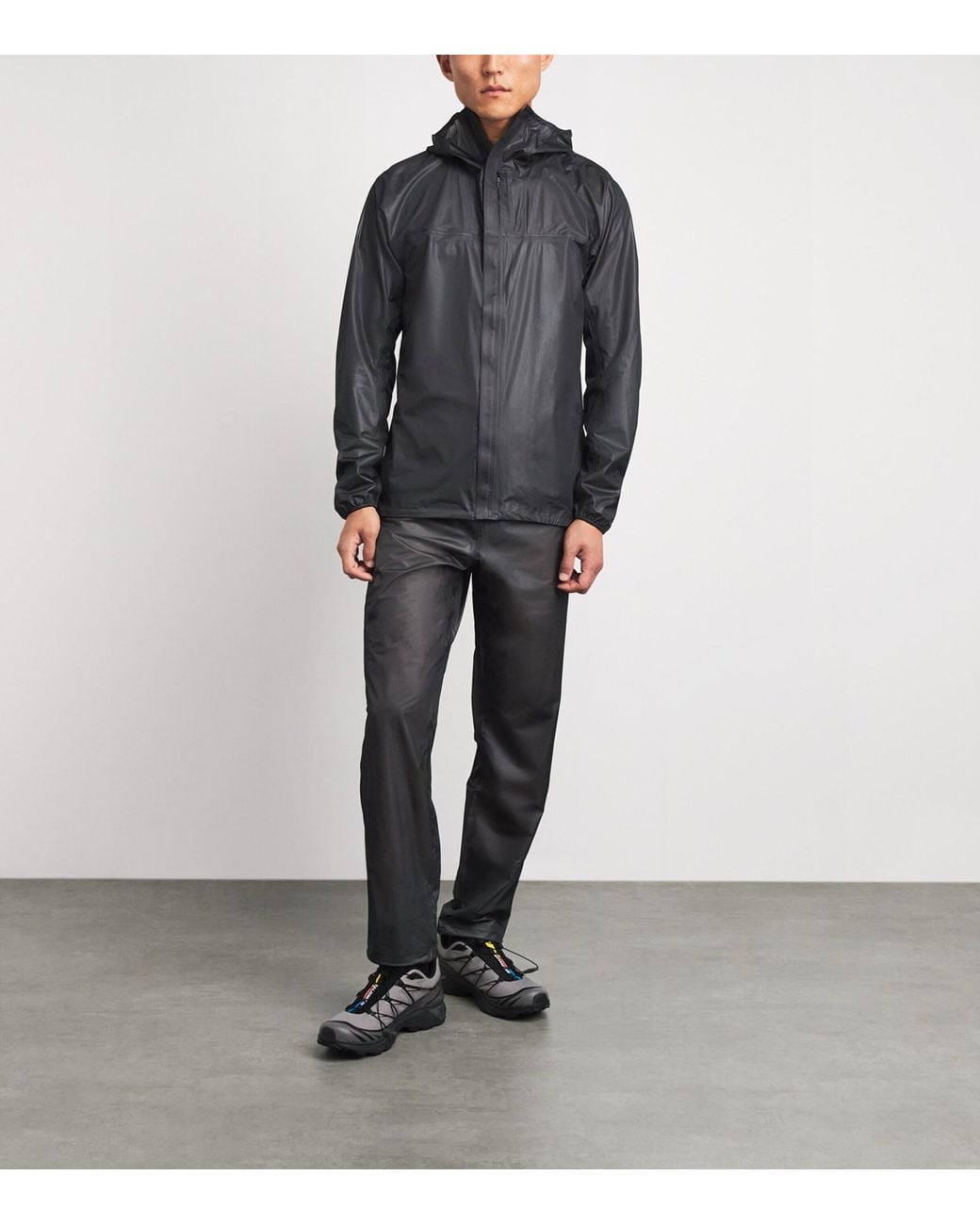 houdini Gray Waterproof The Hooded Jacket for men
