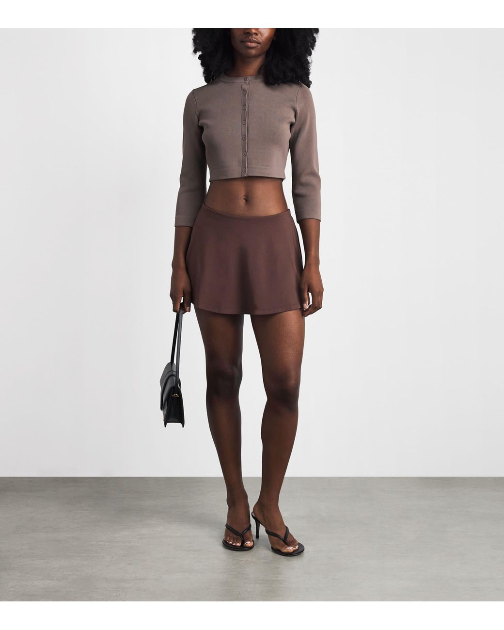 Skims Brown Smooth Layers Mini Skort