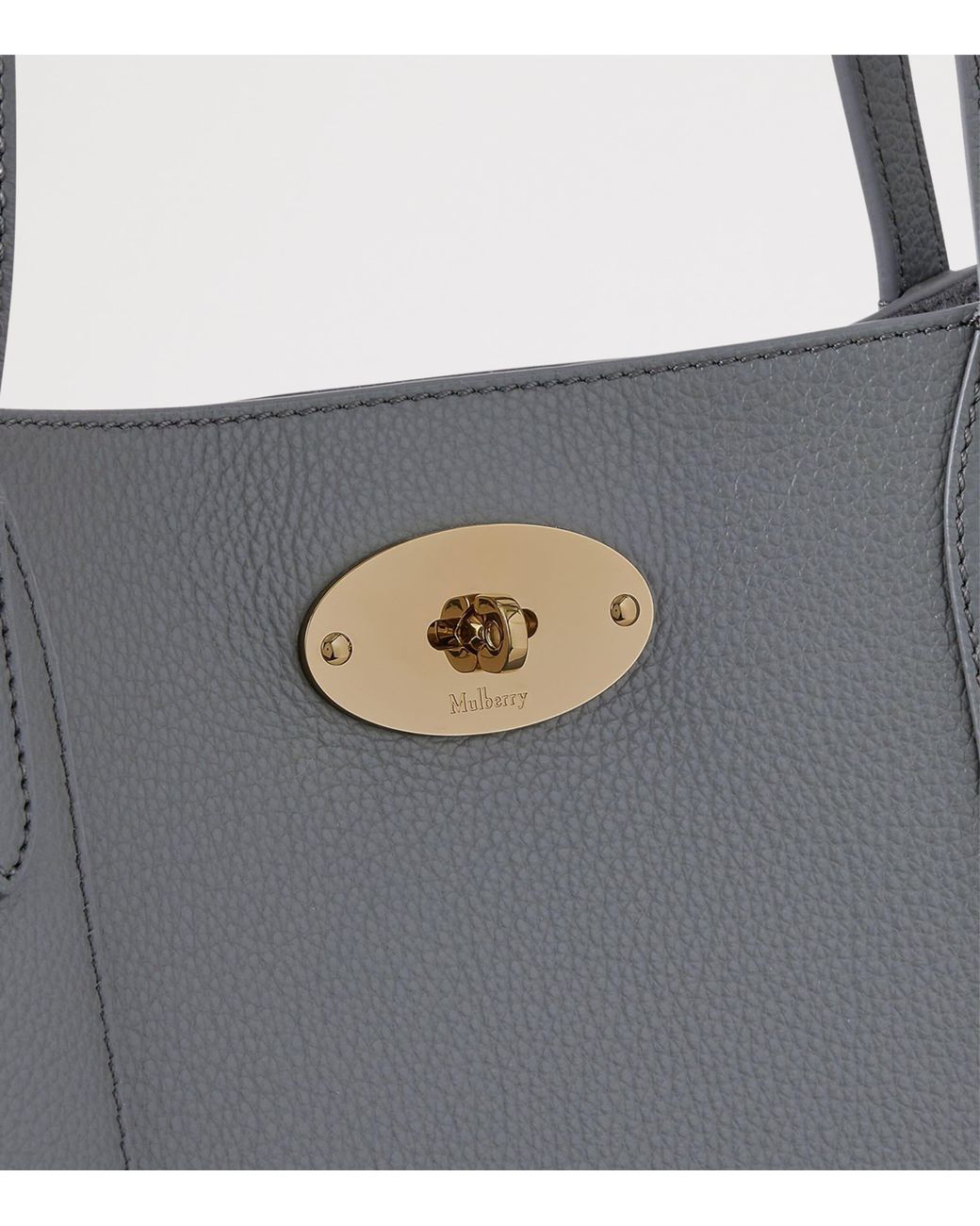 Mulberry Gray Small Leather Bayswater Tote Bag