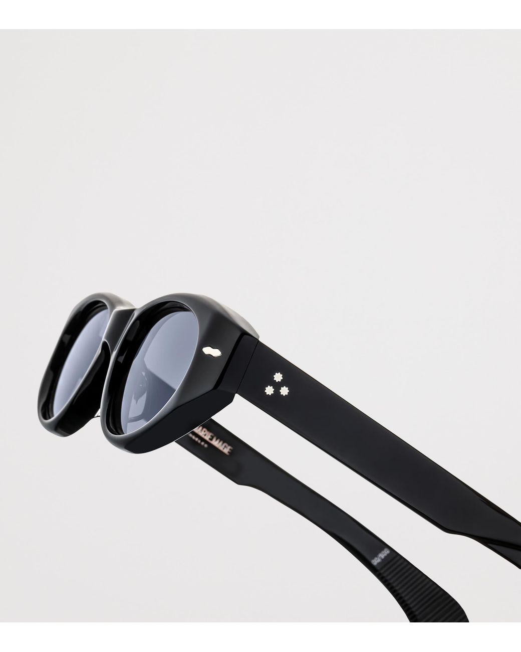 Jacques Marie Mage Black Krasner Oval Sunglasses