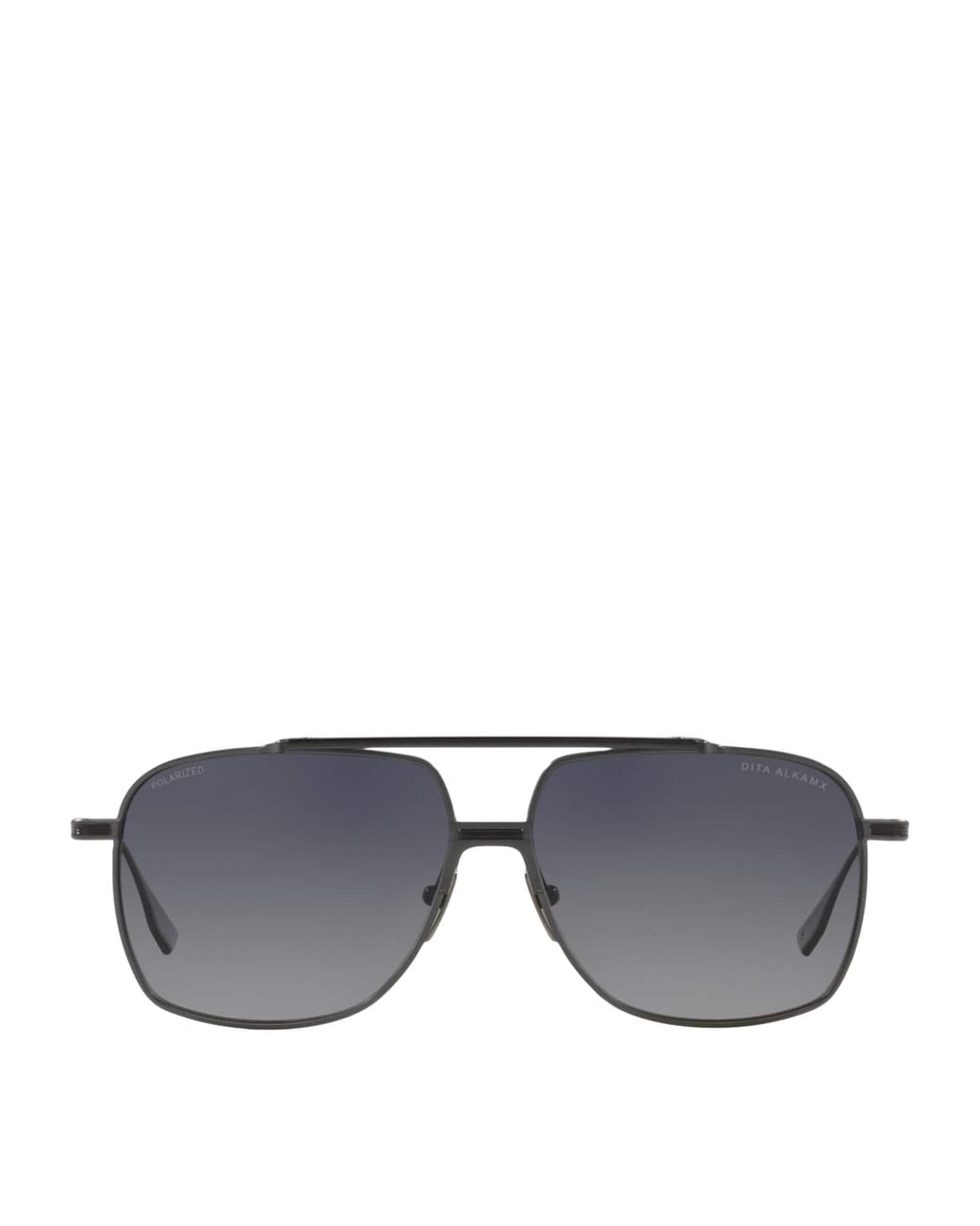 Dita Eyewear Gray Metal Alkamx Square Sunglasses