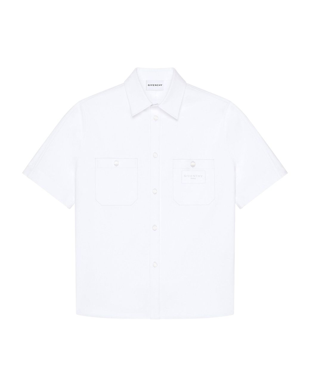 Givenchy White Cotton Couture Seam Shirt for men