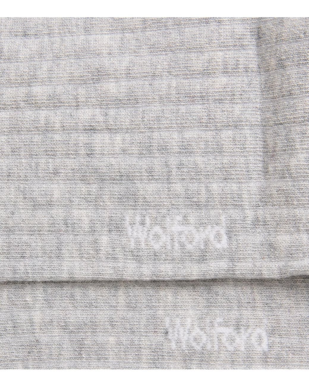 Wolford White Stretch-Cotton Ribbed Sneaker Socks