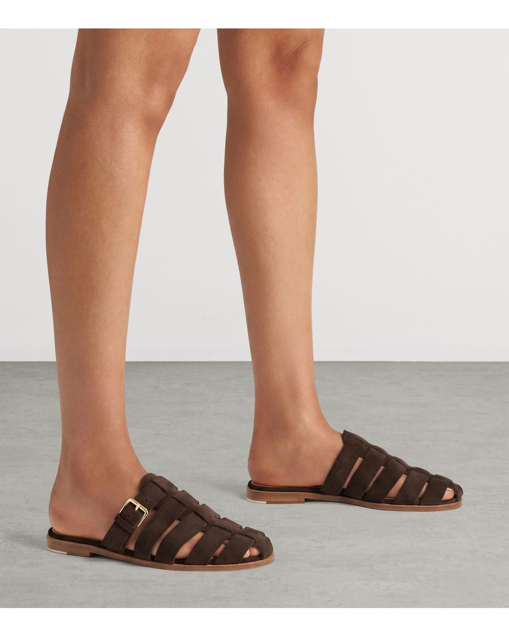 Malone Souliers Brown Suede Theresa Mules