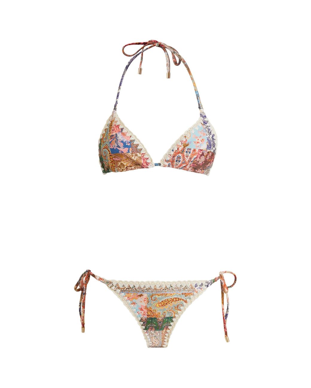 【Zimmermann】Lucky patchwork bikini Lucky patchwork bikini in multicoloured - Zimmermann | Mytheresa