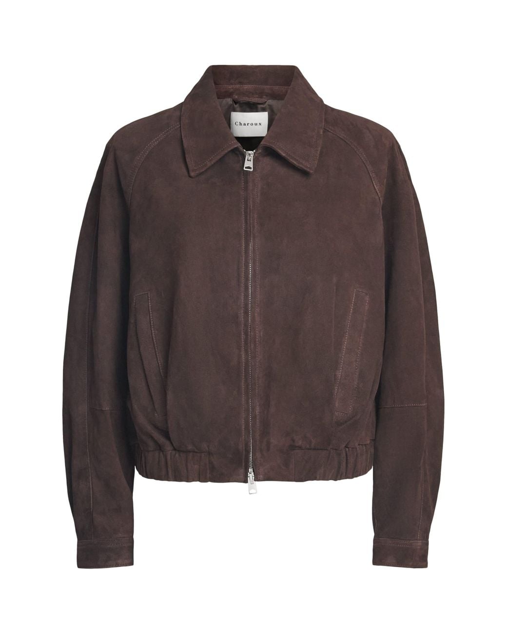 Charoux Brown Suede Mimi Cropped Jacket